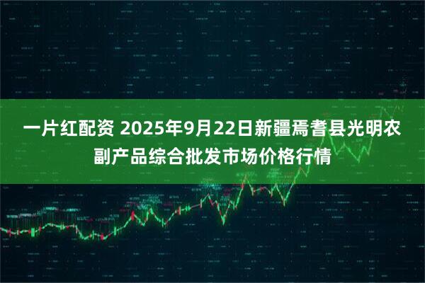 一片红配资 2025年9月22日新疆焉耆县光明农副产品综合批发市场价格行情