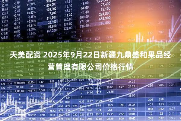 天美配资 2025年9月22日新疆九鼎盛和果品经营管理有限公司价格行情