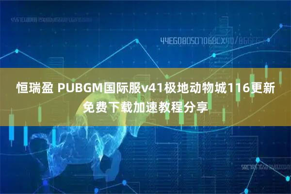 恒瑞盈 PUBGM国际服v41极地动物城116更新免费下载加速教程分享